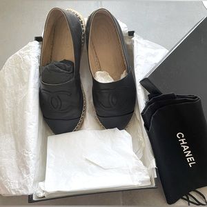 Chanel Espadrilles lamb skin size 37